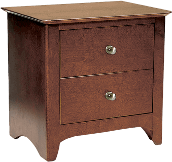Walnut Nightstand - Nightstand (648x432), Png Download