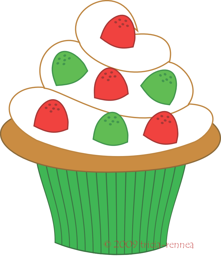 Cupcake Clip Art Pictures - Christmas Baking Tag Printables (747x868), Png Download