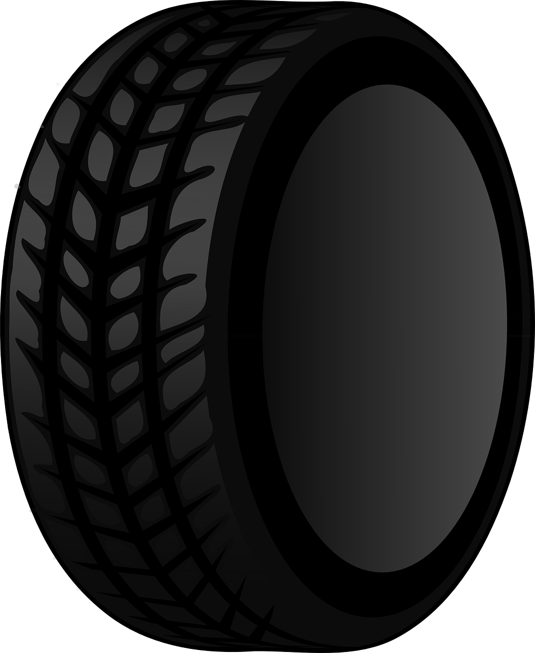 Jpg Black And White Library Cliparts For Free Download - Tyre Clipart (1050x1280), Png Download
