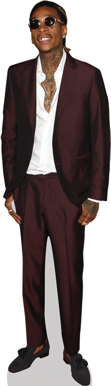 Wiz Khalifa Cardboard Cutout - Wiz Khalifa Cut Out (363x757), Png Download