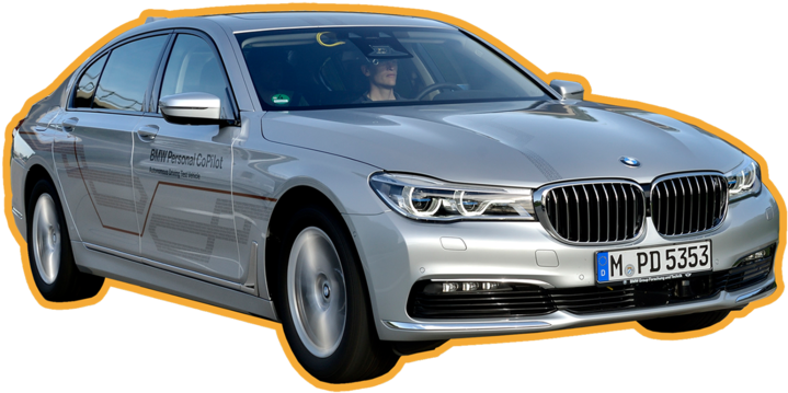 Bmw Has A Fleet Of About 40 Cars That Can Drive At - Car (800x400), Png Download
