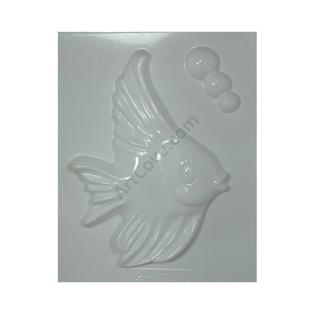 Betta Fish With Bubbles Plaster Mold - Rooster (1000x1001), Png Download