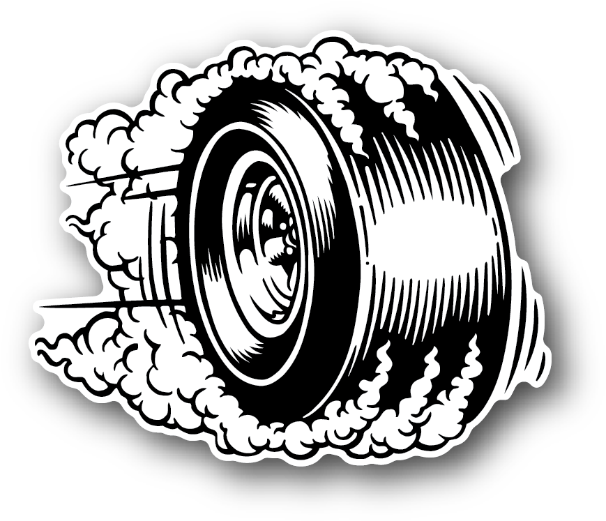 Burnout Bicycle Tires Car Clip Art - Tire Burnout Png (1250x1250), Png Download