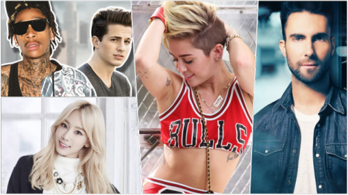 Trước Tiết Mục Hụt Cùng Taeyeon, Wiz Khalifa Đã Có - Miley Cyrus Chicago Bulls 23 Iphone 7 Plus Case (500x281), Png Download