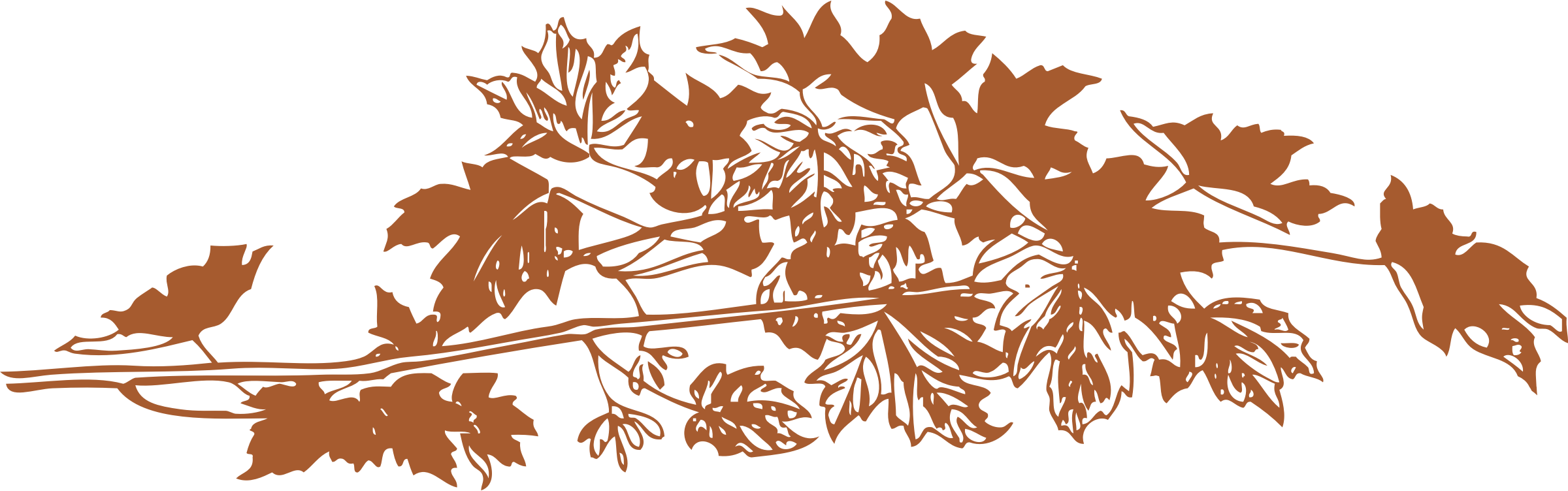 This Free Icons Png Design Of Autumn Leaves (2400x752), Png Download