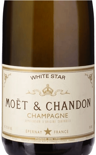 Moet Chandon White Star (375x500), Png Download