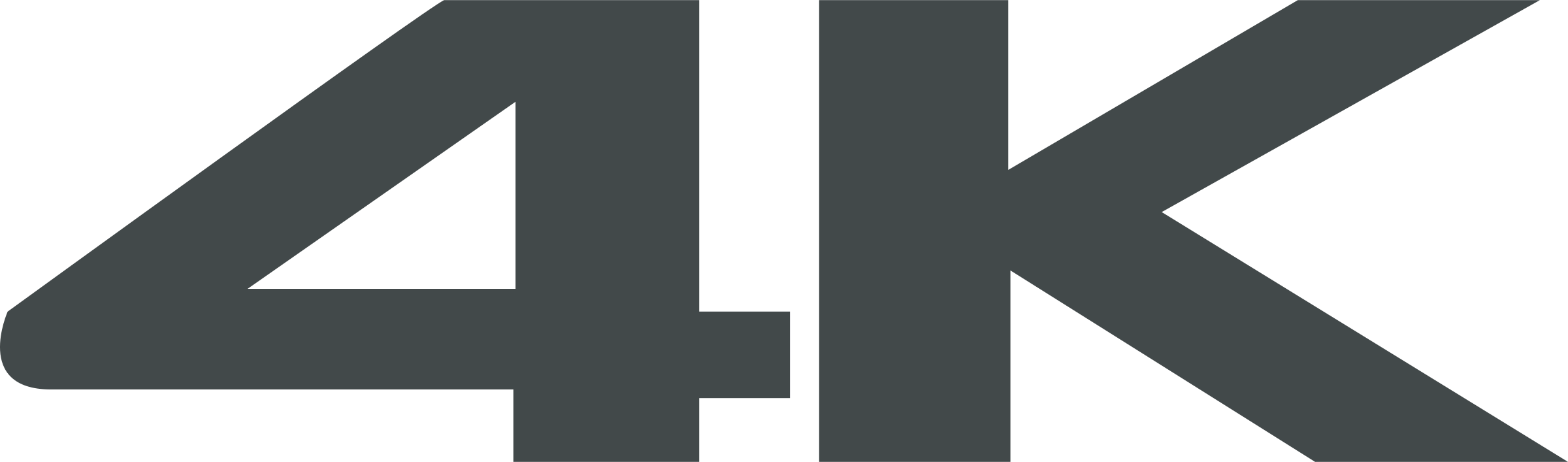 4k Logo Png Transparent - 4k Logo Png (2400x707), Png Download