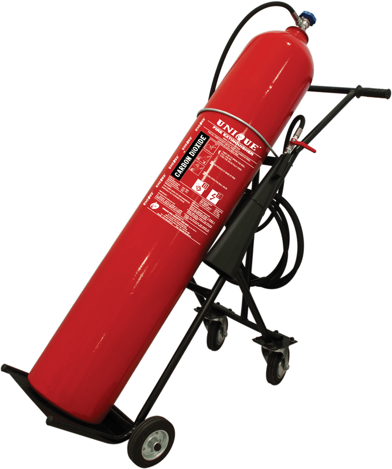 Trolley Type Carbon Dioxide Fire Extinguisher - 50 Kg Trolley Type Co2 Fire Extinguisher (1000x1000), Png Download