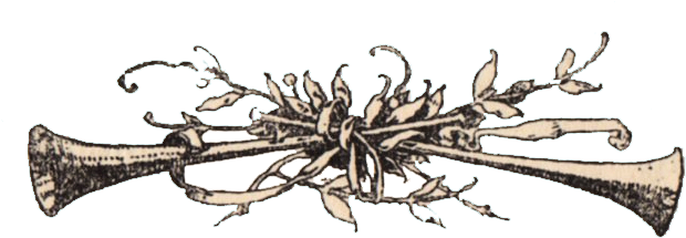 Free Vintage Clip Art Holiday Musical Swag - Clip Art (650x246), Png Download