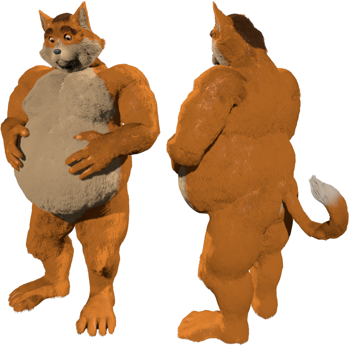 Fat Cat - Improved Fur - - Cat (1280x1280), Png Download