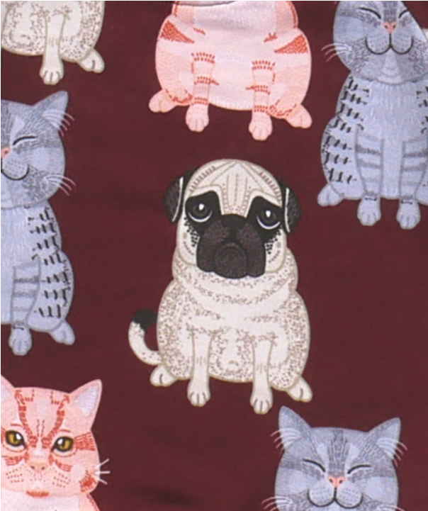 Filemon Kid Sweatshirt Fat Cats & Pug Aop - Sweatshirt (960x720), Png Download