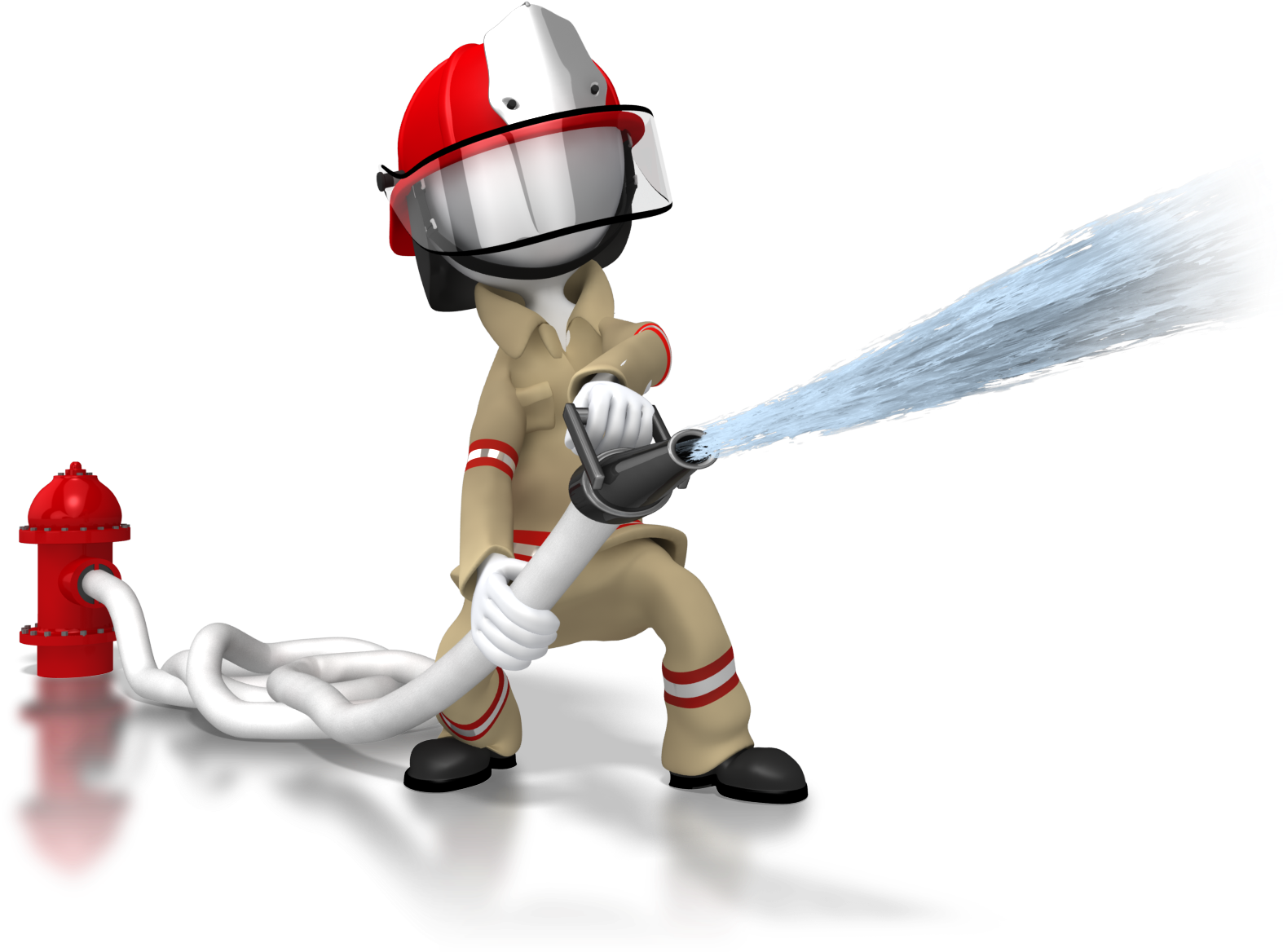 Man With Fire Hose (1600x1214), Png Download