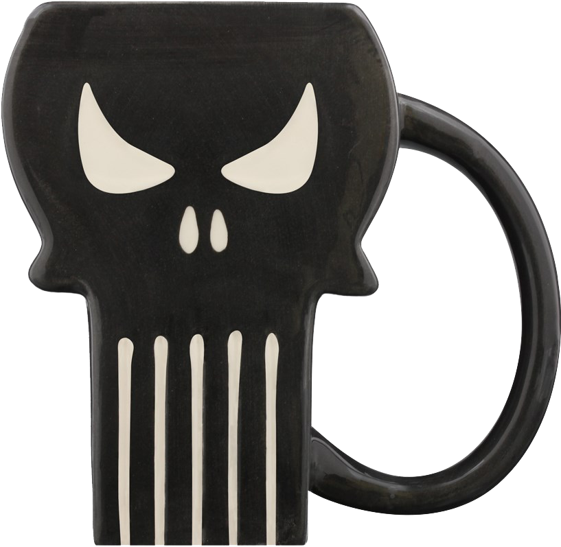 Punisher - Marvel Comics The Punisher Moulded Mug (824x808), Png Download
