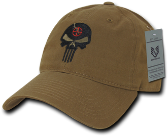 Punisher Skull Tactical Cap - Punisher Embroidered Low Profile Soft Cotton Baseball (350x350), Png Download