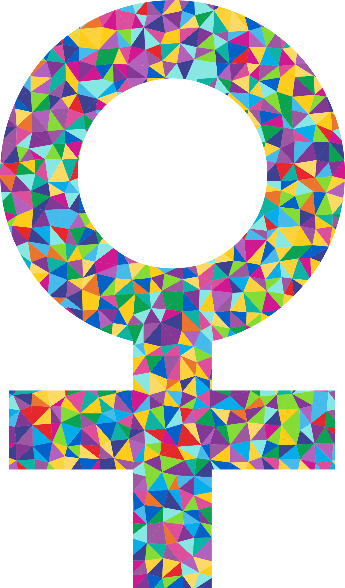 This Free Icons Png Design Of Prismatic Low Poly Female (1368x2328), Png Download