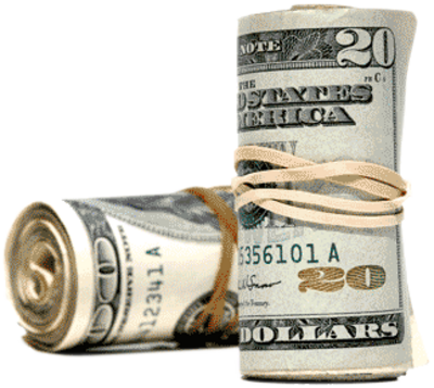 Money Roll Png Download - Mydzyne Plain Money Clip In Silver (400x357), Png Download