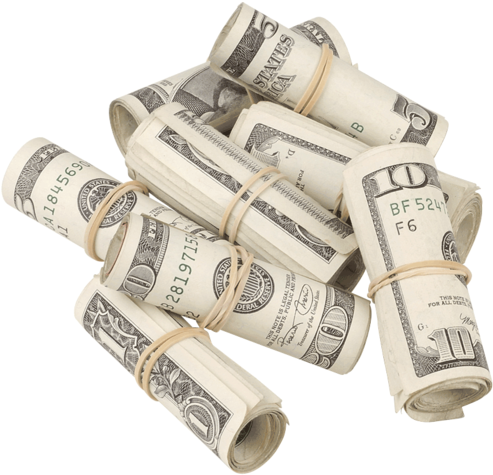 Money Rolls - Rolls Of Money Png (500x500), Png Download