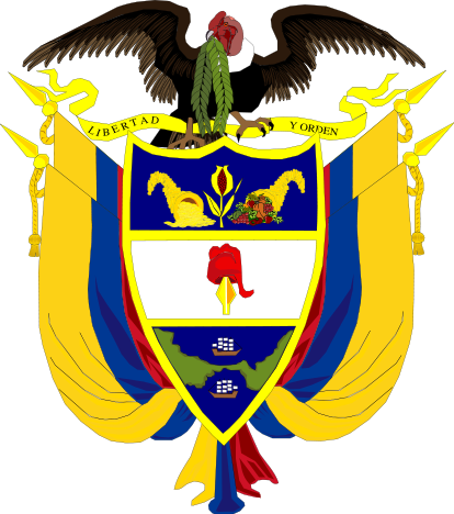 Coat Of Arms Of Colombia - National Emblem Of Panama (414x468), Png Download