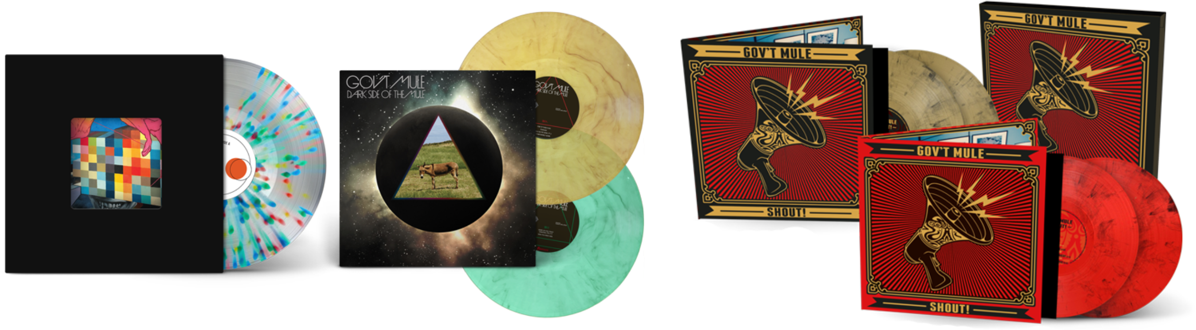 After Being Out Of Print For Quite Some Time, Gov't - Govt Mule - Dark Side Of The Mule [cd] (2457x723), Png Download