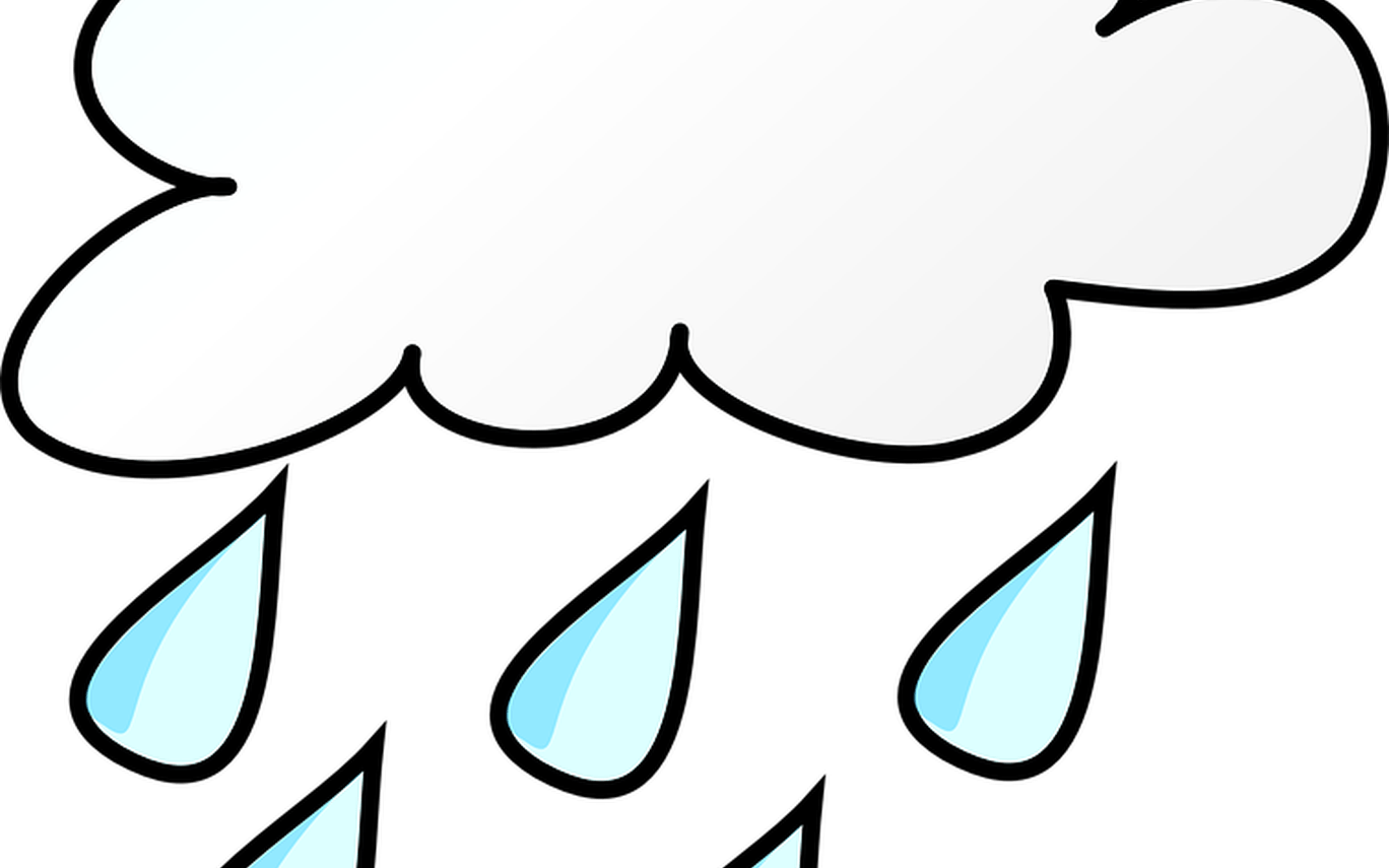 Weather Forecast Symbol Free Vector Graphic On Pixabay - Rainy Weather Clip Art (1368x855), Png Download