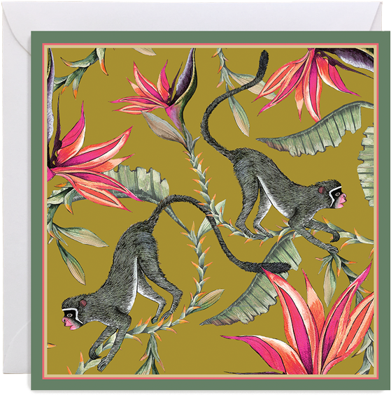 Monkey Paradise Gift Card - Cushion (750x750), Png Download