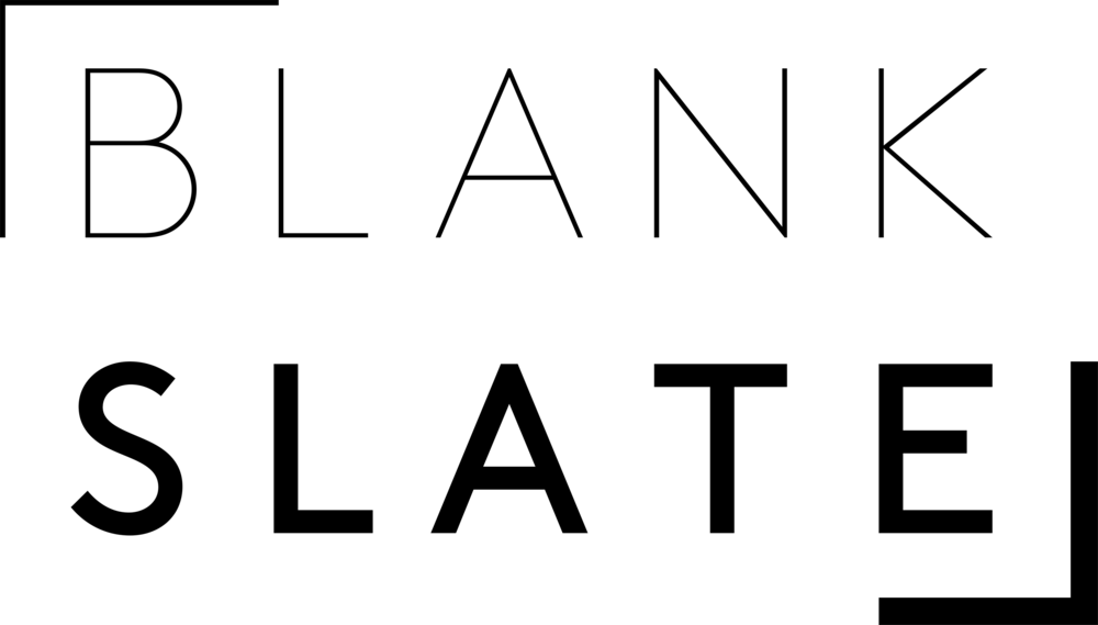 Blank Slate - Logo - Plain - Black - Small (1000x569), Png Download