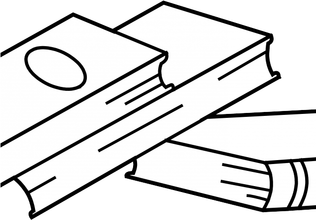 Book Page Cliparts - Book Stack Drawing Transparent (640x480), Png Download
