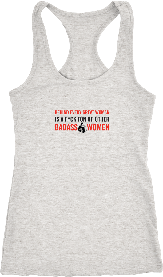 Badass Women Razorback T-shirt - Unicorn Gymnastics (1000x1000), Png Download
