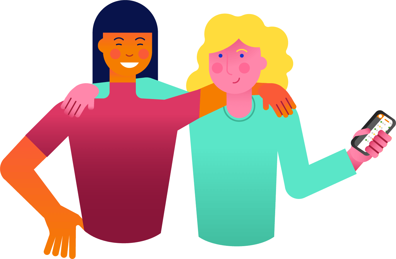 Freunde Werben Refer A Friend Tego - Cartoon (1350x884), Png Download