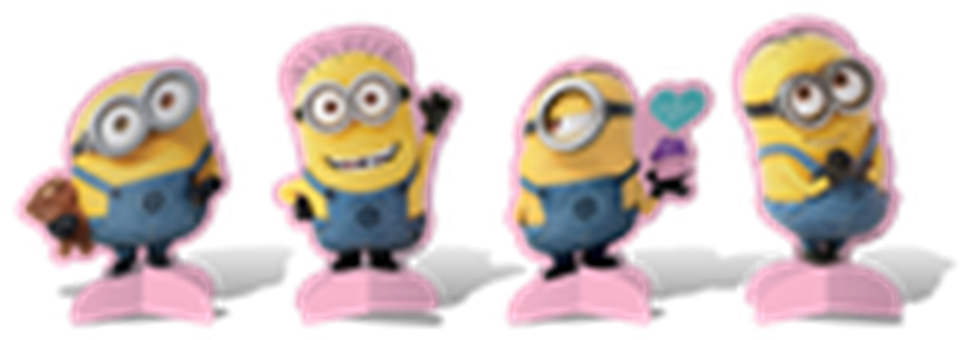 Minions Rosa Png - Figurine (900x900), Png Download