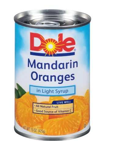 Dole Mandarin Oranges In Light Syrup - Dole (736x460), Png Download