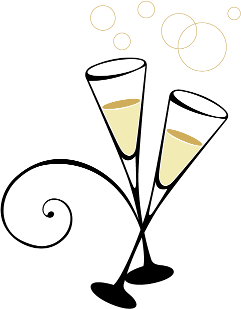 Events Calendar Nicollet Island Inn New Years - New Years Eve Champagne Clipart (750x667), Png Download
