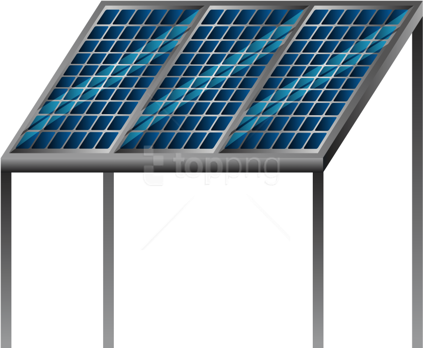 Free Png Solar Panel Png Images Transparent - Solar Panels Clipart (850x691), Png Download