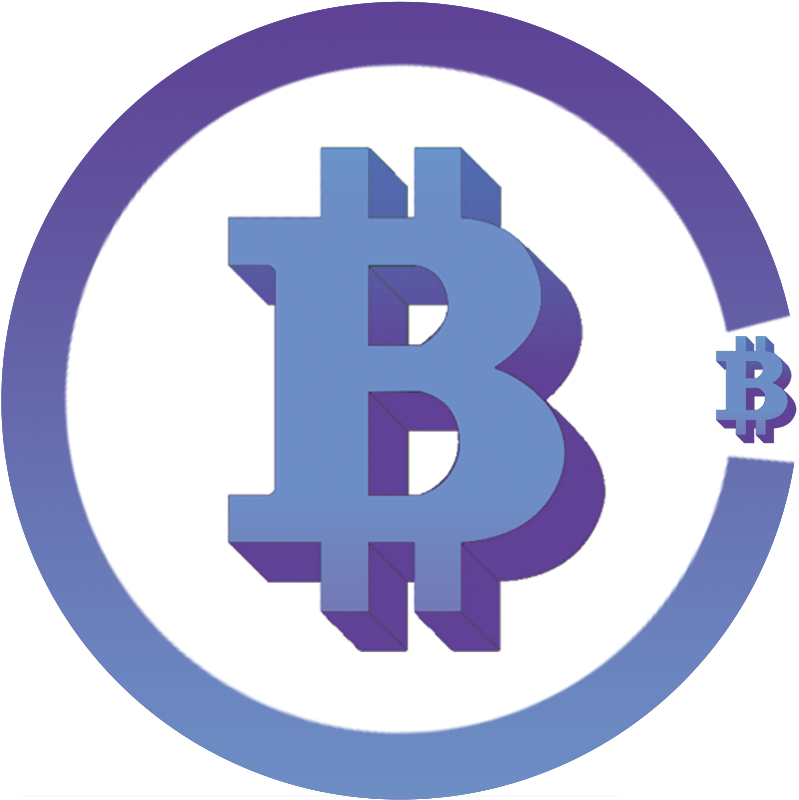 Weighs On The Line - Blue Bitcoin Transparent (987x987), Png Download