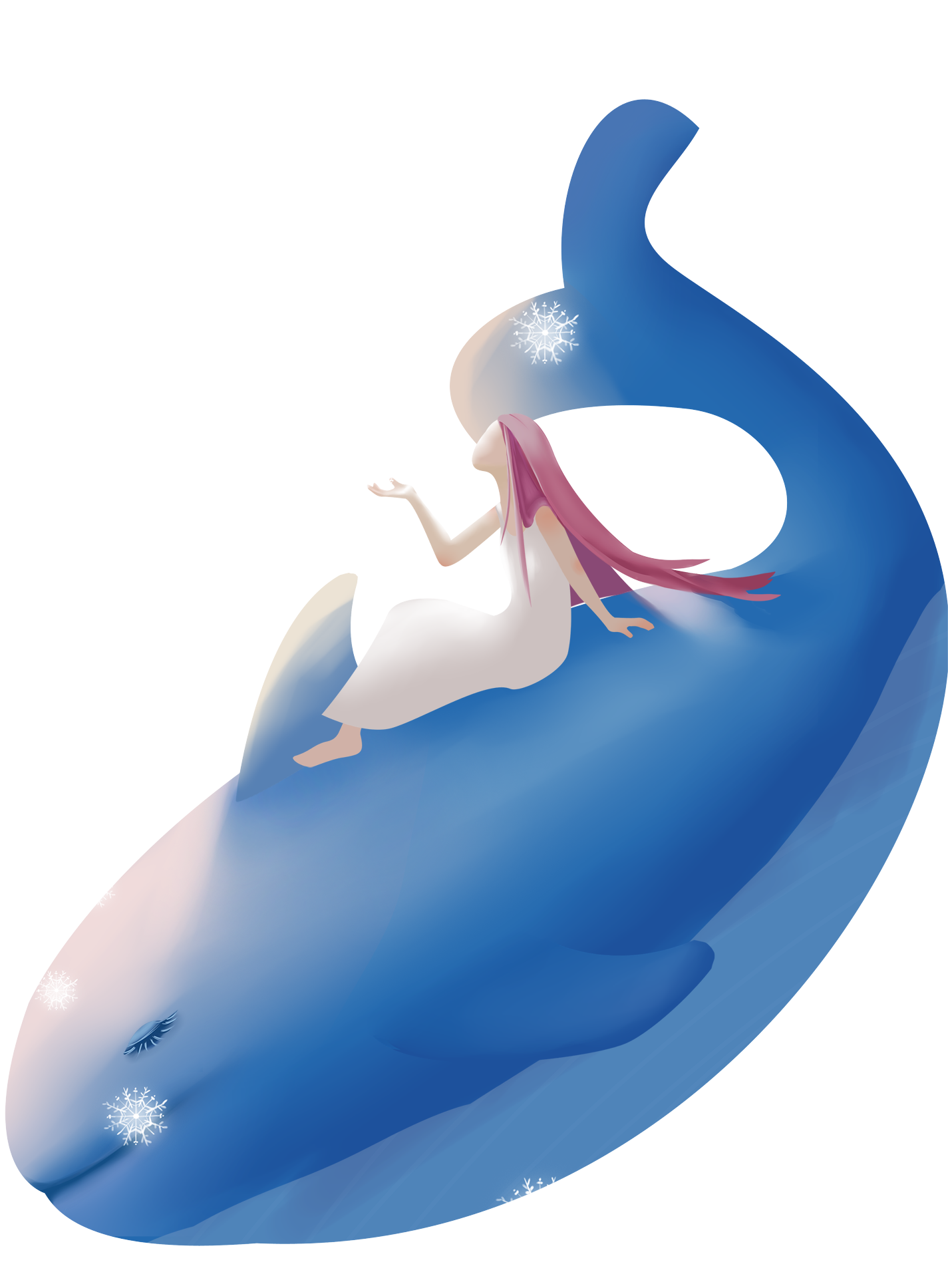 Beautiful Heavy Snow Fresh Healing Png And Psd - Whales (2000x2000), Png Download