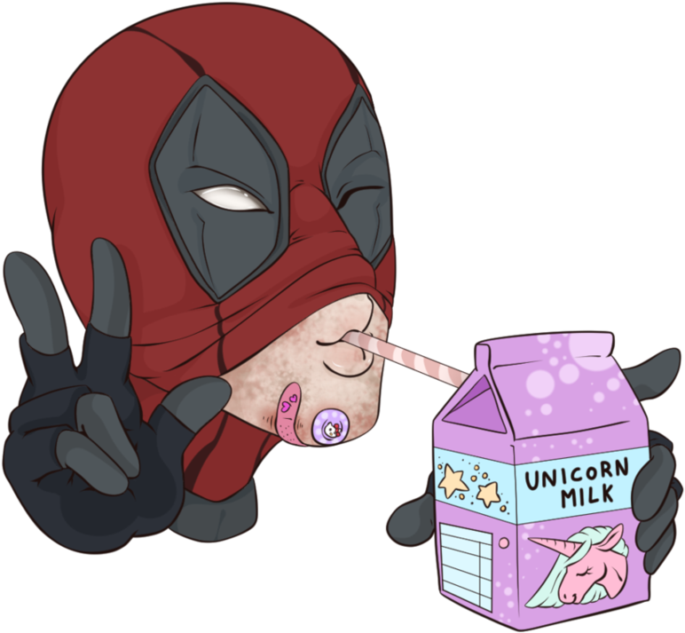 Milk Drawing Unicorn - Cartoon (964x828), Png Download