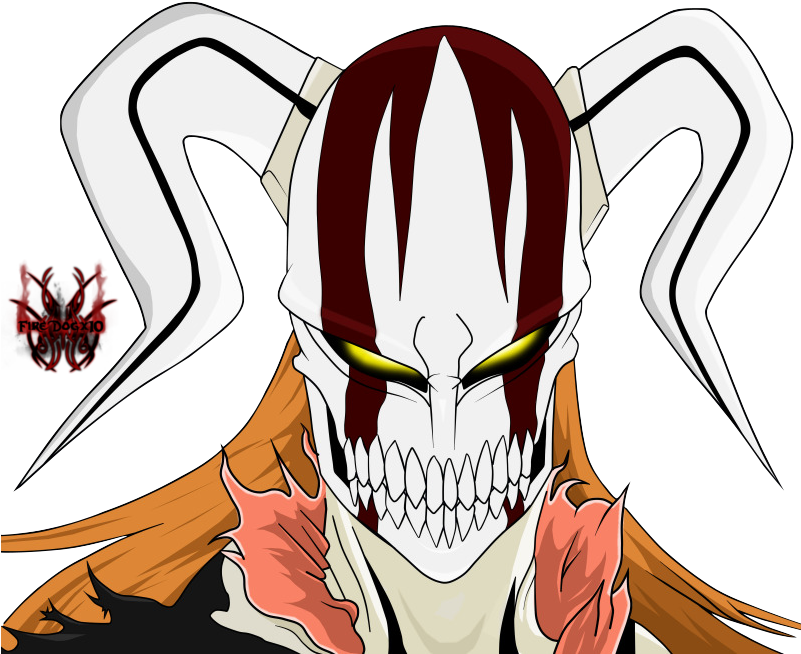 Ichigo Kurosaki Rukia Kuchiki Love Bleach Photo - Vasto Lorde Ichigo Mask Drawing (800x699), Png Download