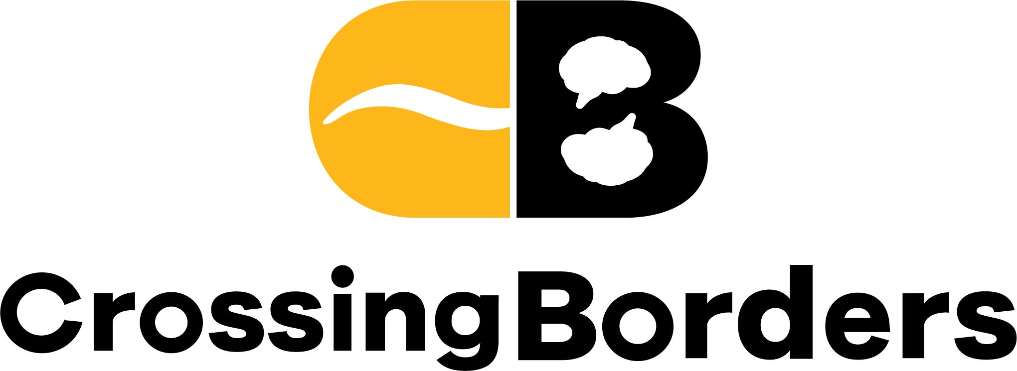 Creating Space For Dialogue And Peace Building - Crossing Borders Logo (2040x745), Png Download