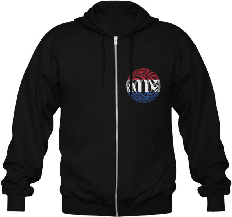 The Flag Of Netherlands Gildan Full Zip Hooded Sweatshirt - Bluza Mord A Stigmata (1000x1000), Png Download