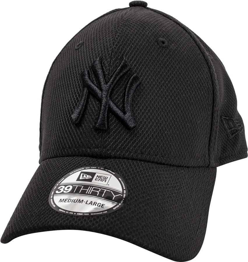 New Era Casquette 39/30 Ny Diamond Noire - Baseball Cap (1410x1000), Png Download