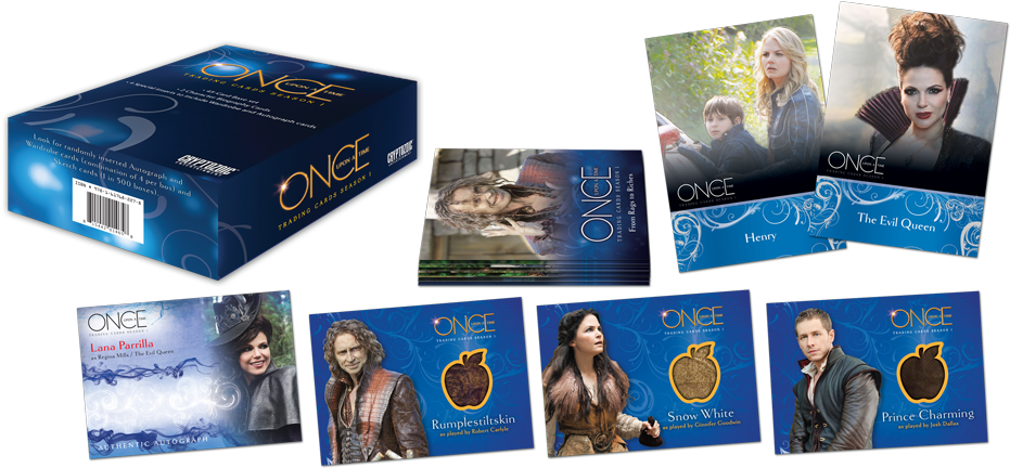 Once Upon A Time Trading Cards With 3 Wardrobe Cards - Once Upon A Time Evil (1000x545), Png Download