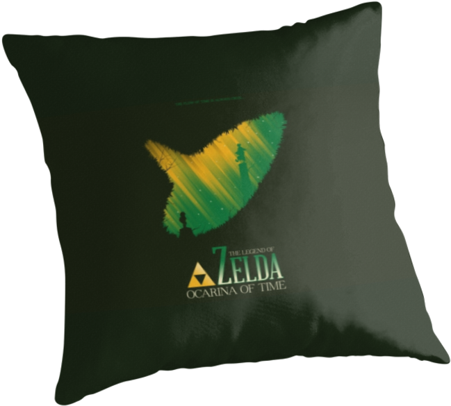 Zelda Ocarina Of Time - Cushion (875x875), Png Download