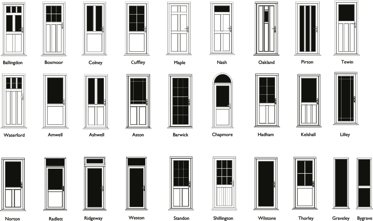 Our Stormproof Door Designs - Upvc Door Designs Uk (1299x768), Png Download