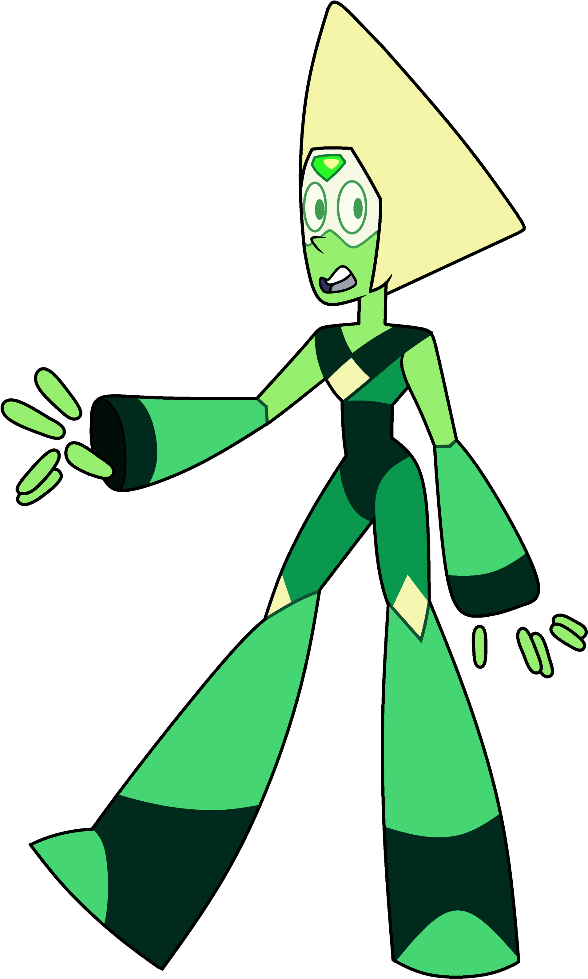 Peridot Limb Steven Universe Wiki - Cartoon (2000x3380), Png Download