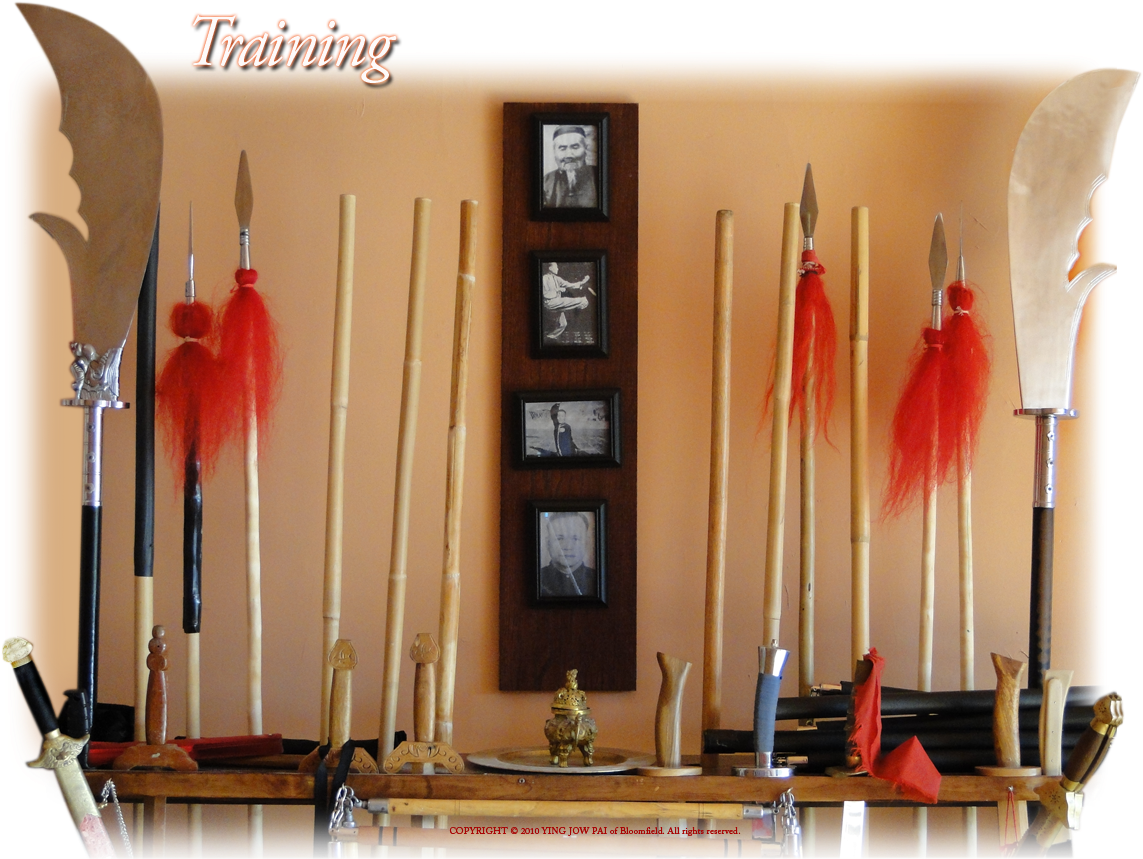 Display Of Kung Fu Weapons At Ying Jow Pai Kung Fu - Kung Fu Weapons Wall (1188x900), Png Download