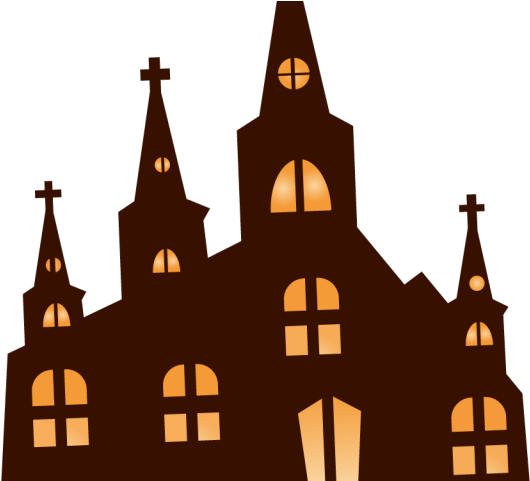 Creepy Clipart Church - Haunted Church Clipart (640x480), Png Download