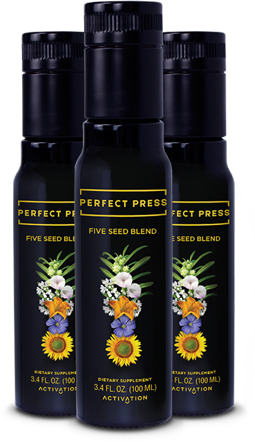 Perfect Press Five Seed Oil Blend 250ml 1 - Flower (800x813), Png Download