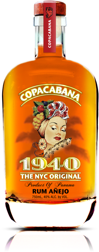 Copacabana-bottle - Copacabana Rum (418x830), Png Download