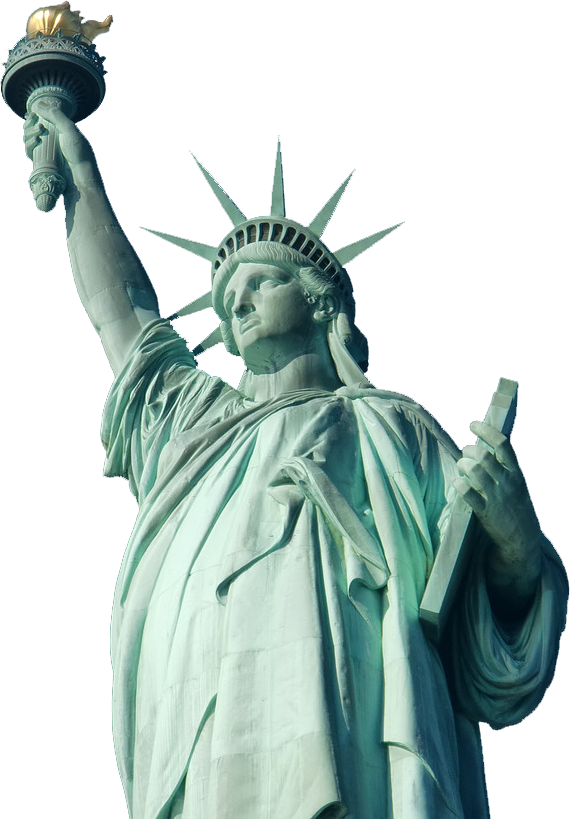 Statue Of Liberty - Liberty Statue Png (570x819), Png Download