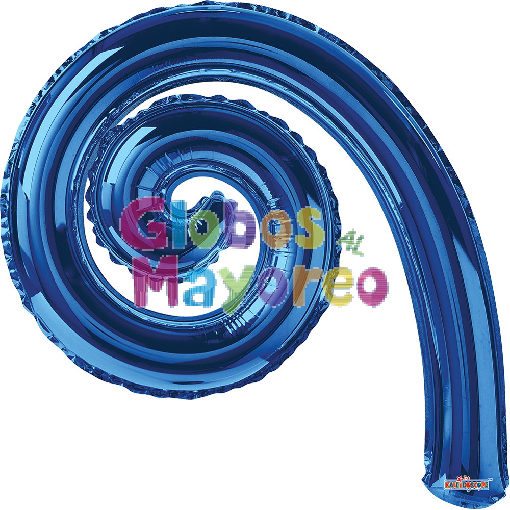 Globo Metálico Curly Espiral Color Azul Royal Incluye - Globo Espiral (1000x1000), Png Download